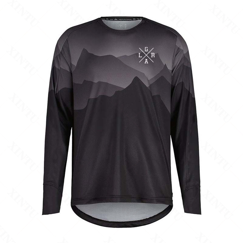 Mountain Biking Jerseys Men - Men's Motorcycle Lrga Jersey MTB BMX