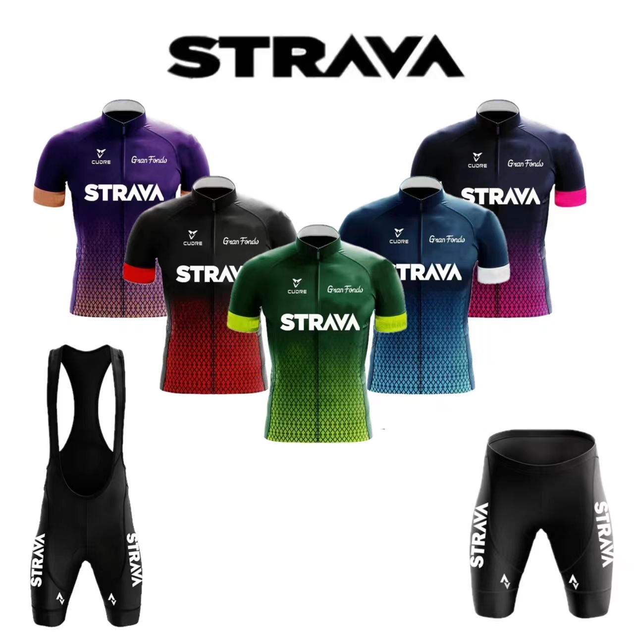 Strava Jersey Set Men's Bib Sh - Mountain Biking Jerseys Men recension och pris
